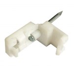 Grampa Clip Con Clavo Acerado Para Fibra Optica Drop Blanco/negro X 10