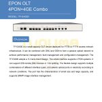 TF-E4000 4 puertos EPON OLT